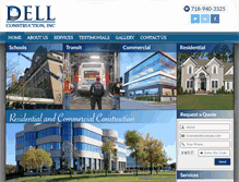 Tablet Screenshot of dellconstructioninc.com